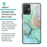 Green Marble Glass Case for Vivo T1 5G