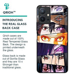 Anime Eyes Glass Case for Vivo T1 5G