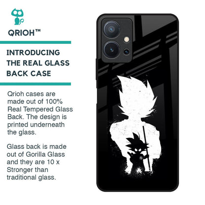 Monochrome Goku Glass Case for Vivo T1 5G