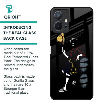 Luffy Line Art Glass Case for Vivo T1 5G