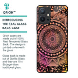 Floral Mandala Glass Case for Vivo T1 5G