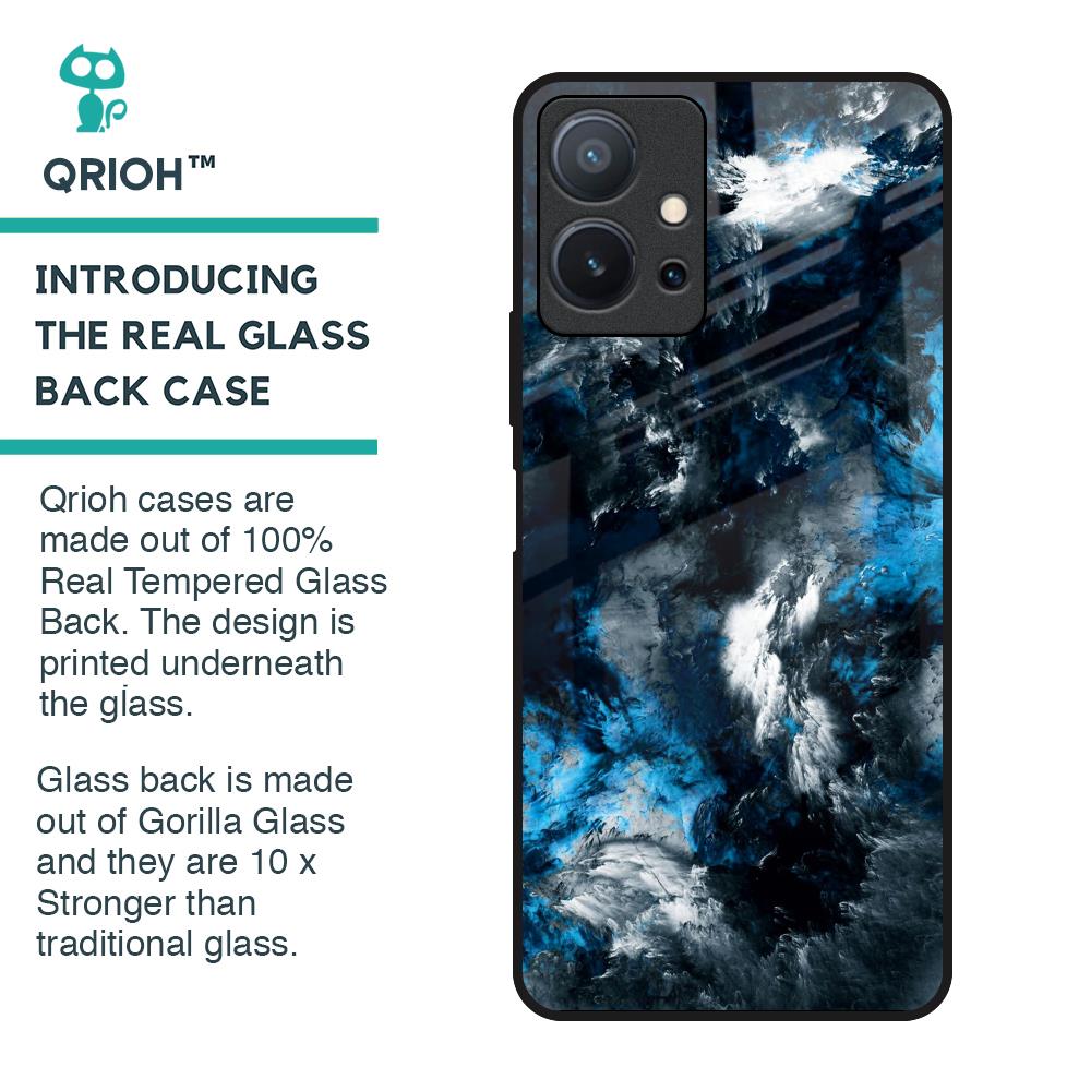 Cloudy Dust Glass Case for Vivo T1 5G