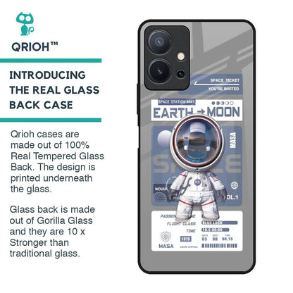 Space Flight Pass Glass Case for Vivo T1 5G