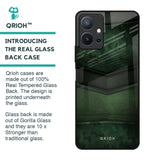 Green Leather Glass Case for Vivo T1 5G
