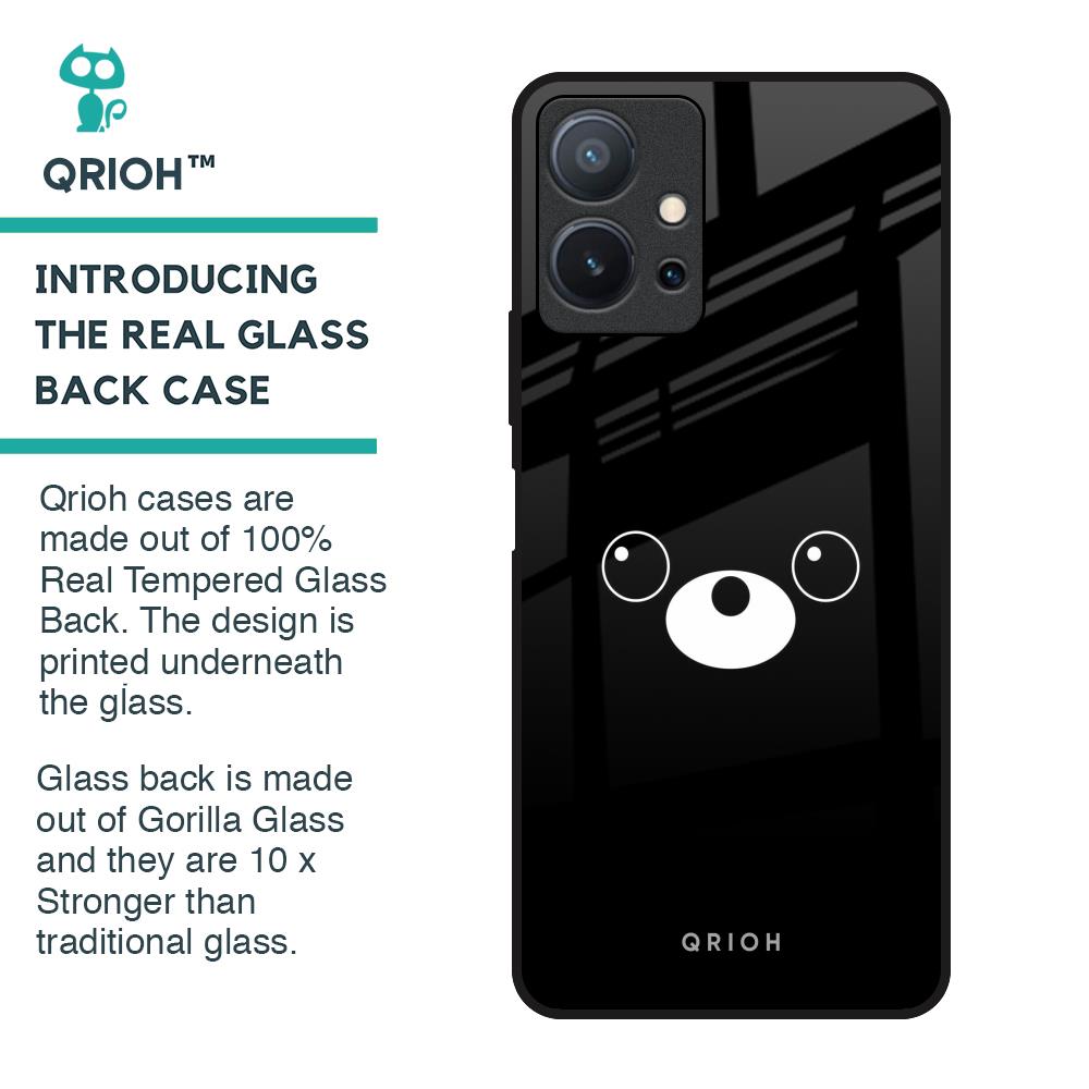 Cute Bear Glass Case for Vivo T1 5G