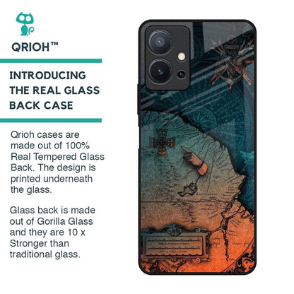 Geographical Map Glass Case for Vivo T1 5G
