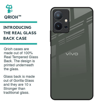 Charcoal Glass Case for Vivo T1 5G