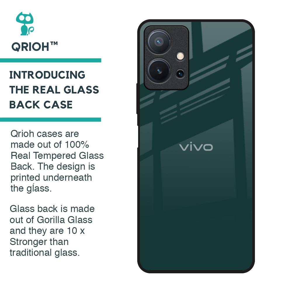 Olive Glass Case for Vivo T1 5G