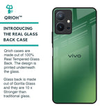 Green Grunge Texture Glass Case for Vivo T1 5G