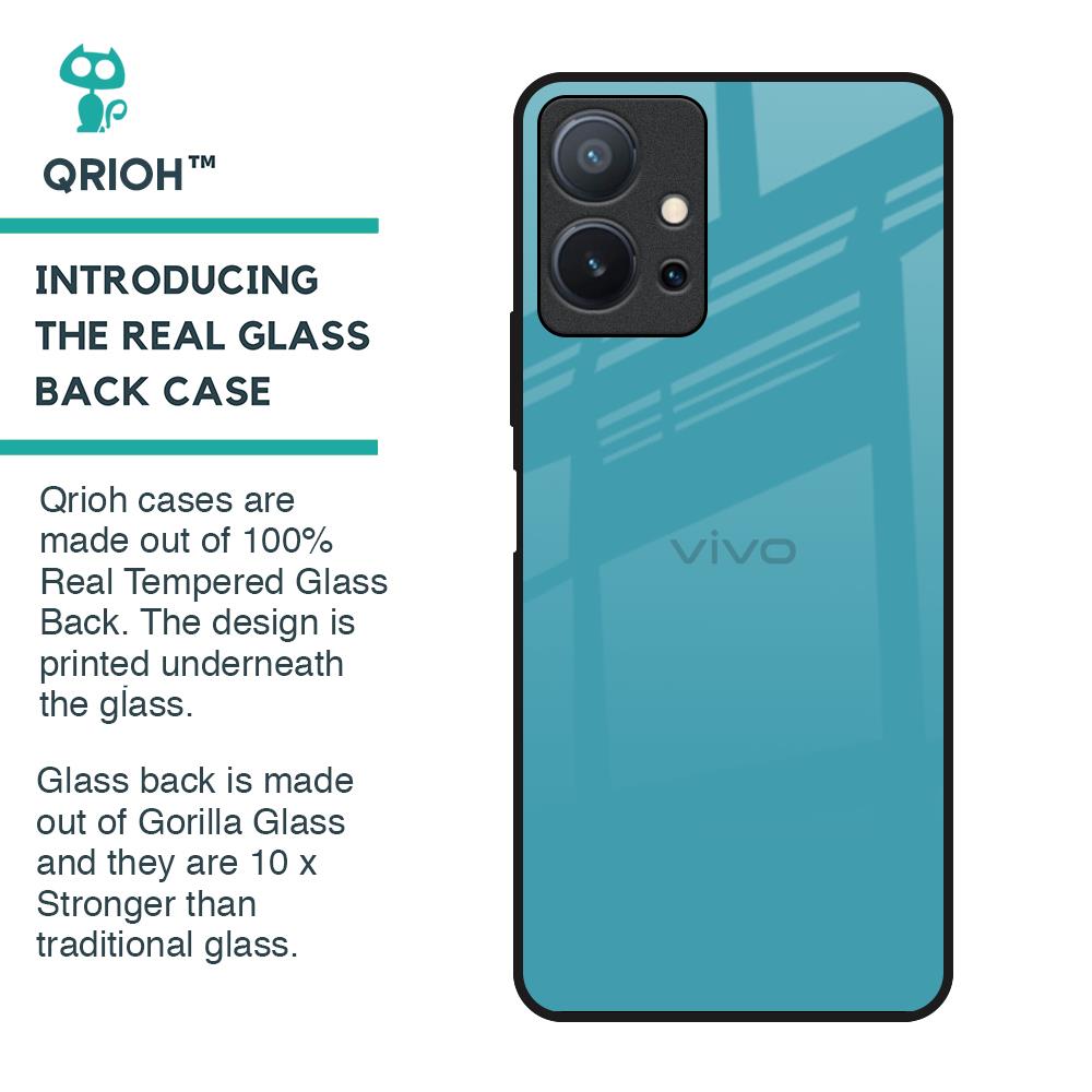 Oceanic Turquiose Glass Case for Vivo T1 5G