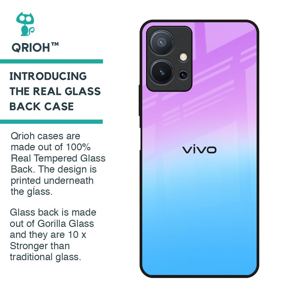 Unicorn Pattern Glass Case for Vivo T1 5G