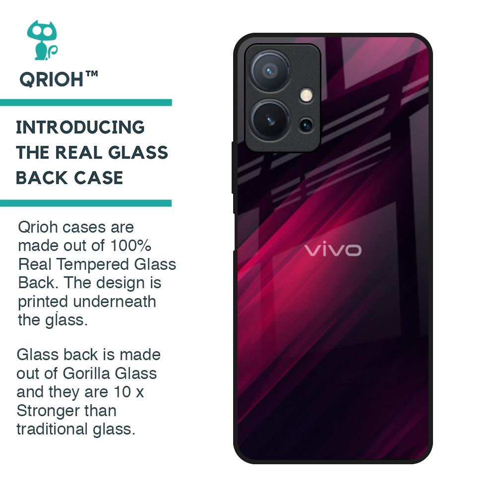 Razor Black Glass Case for Vivo T1 5G