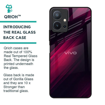 Razor Black Glass Case for Vivo T1 5G