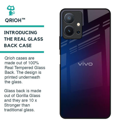 Mix Gradient Shade Glass Case For Vivo T1 5G