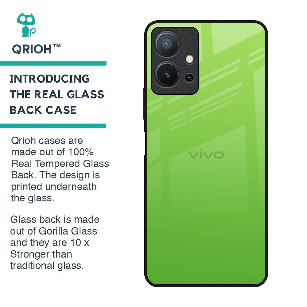 Paradise Green Glass Case For Vivo T1 5G