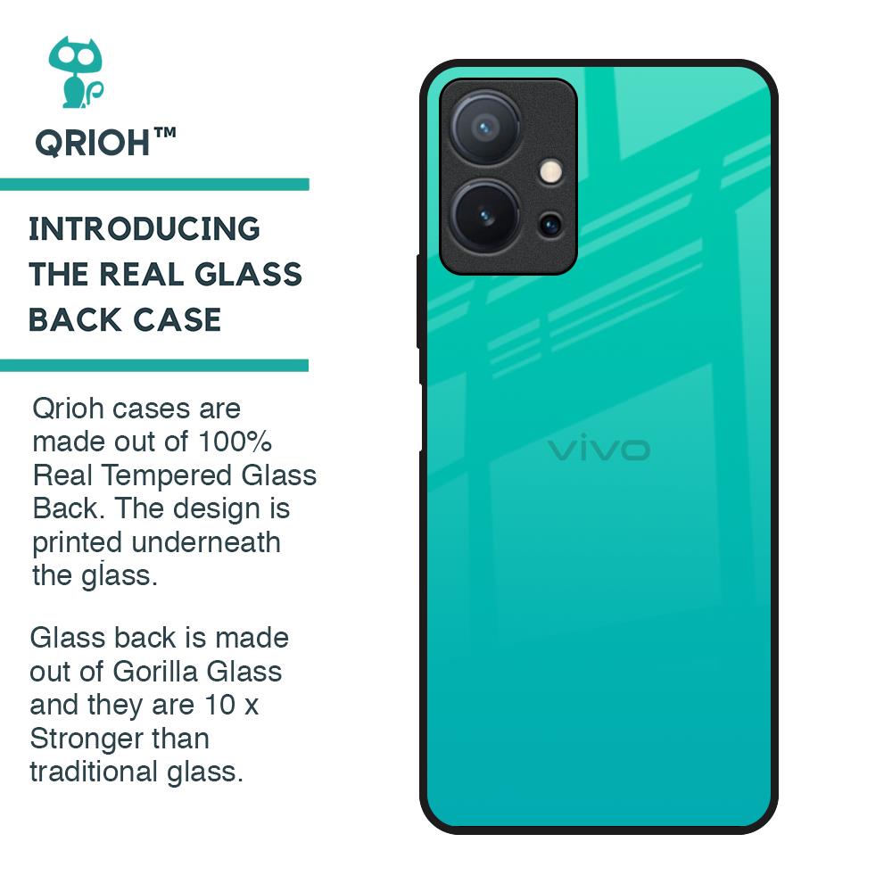 Cuba Blue Glass Case For Vivo T1 5G