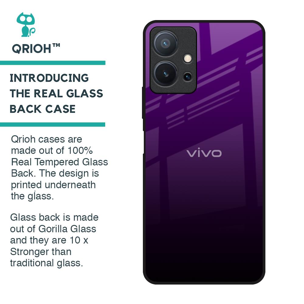 Harbor Royal Blue Glass Case For Vivo T1 5G