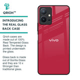 Solo Maroon Glass case for Vivo T1 5G