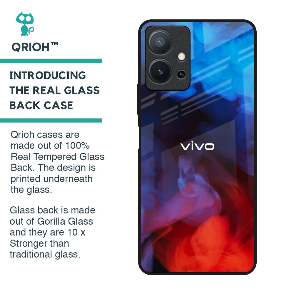 Dim Smoke Glass Case for Vivo T1 5G