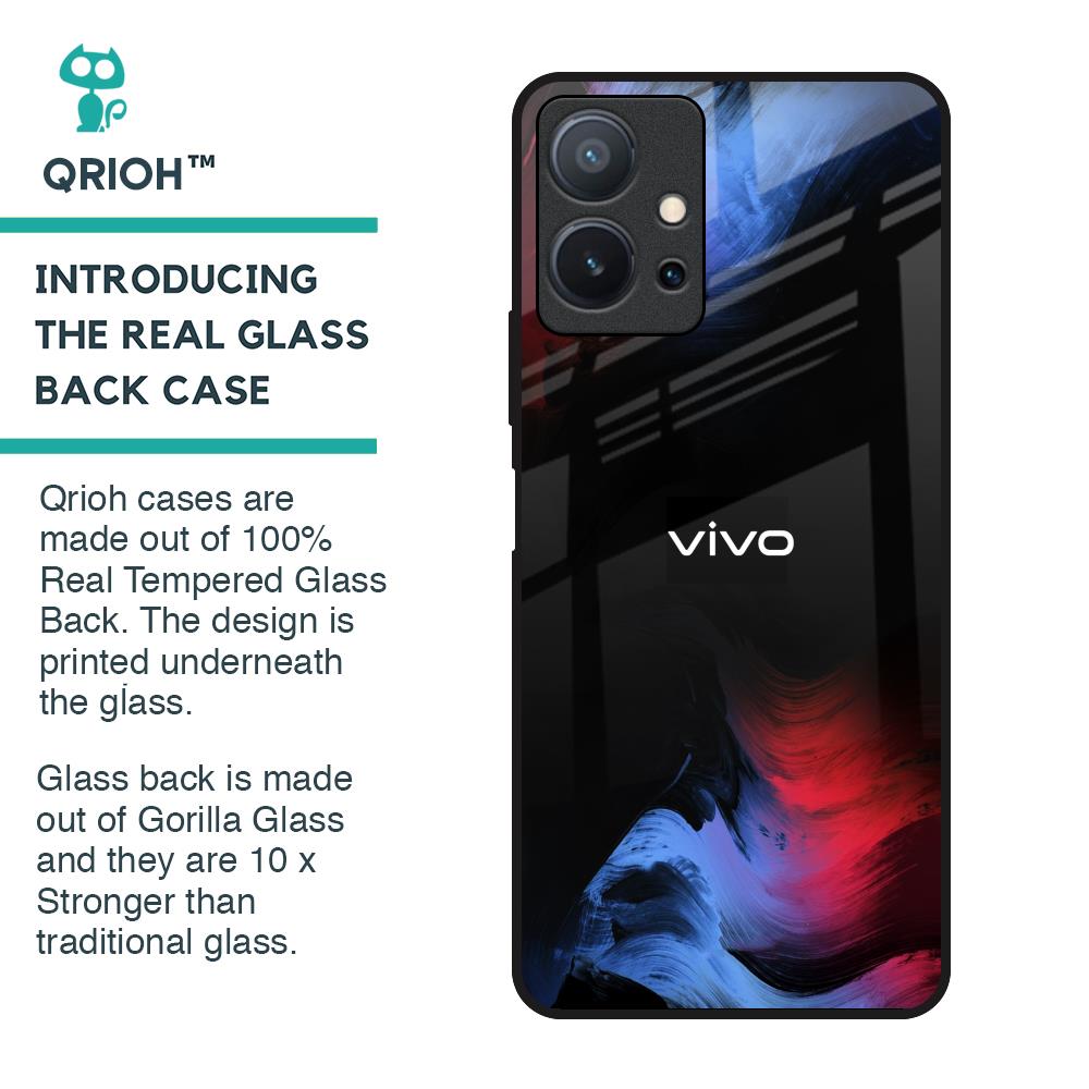Fine Art Wave Glass Case for Vivo T1 5G