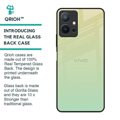 Mint Green Gradient Glass Case for Vivo T1 5G
