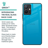 Blue Aqua Glass Case for Vivo T1 5G