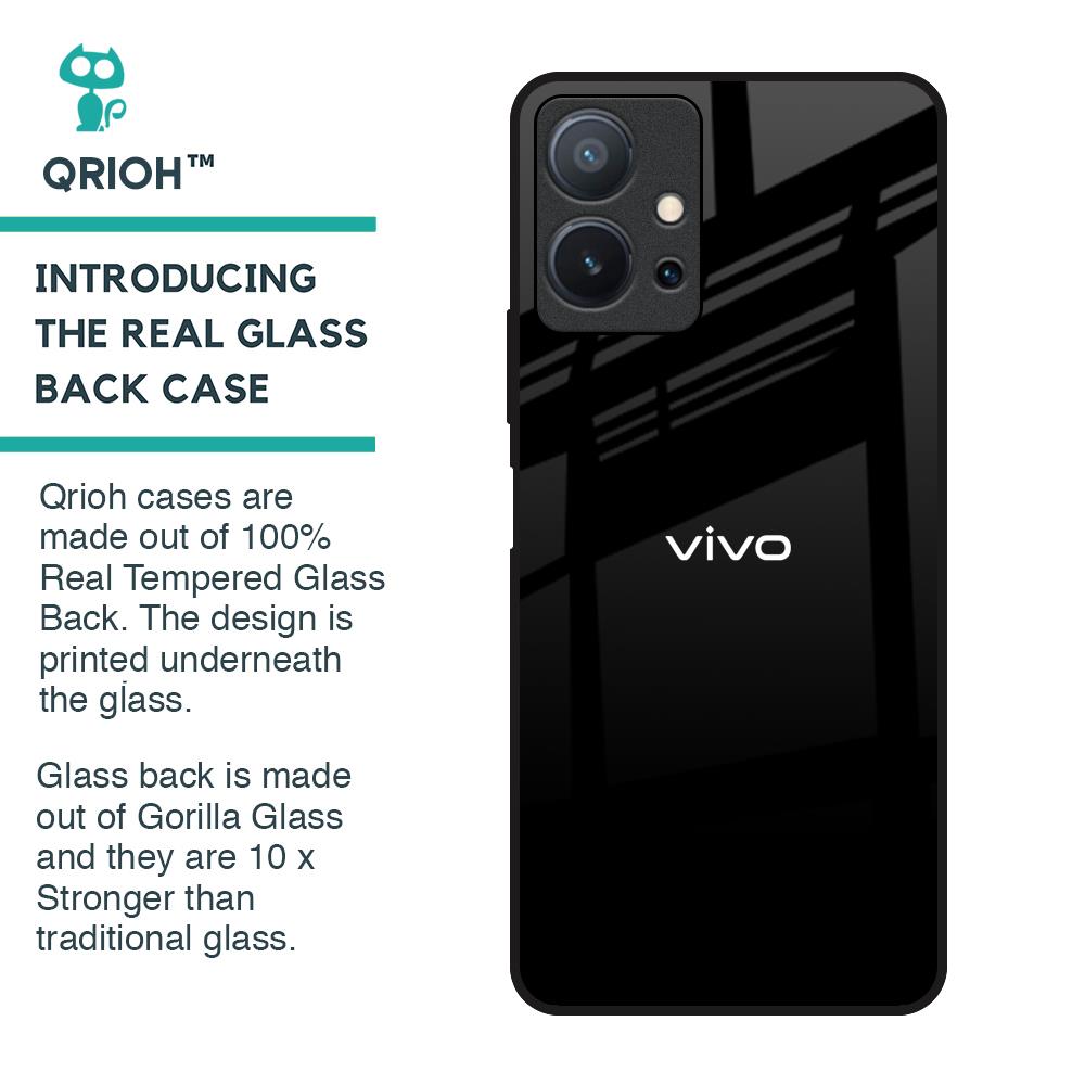 Jet Black Glass Case for Vivo T1 5G