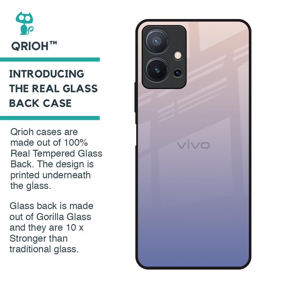 Rose Hue Glass Case for Vivo T1 5G