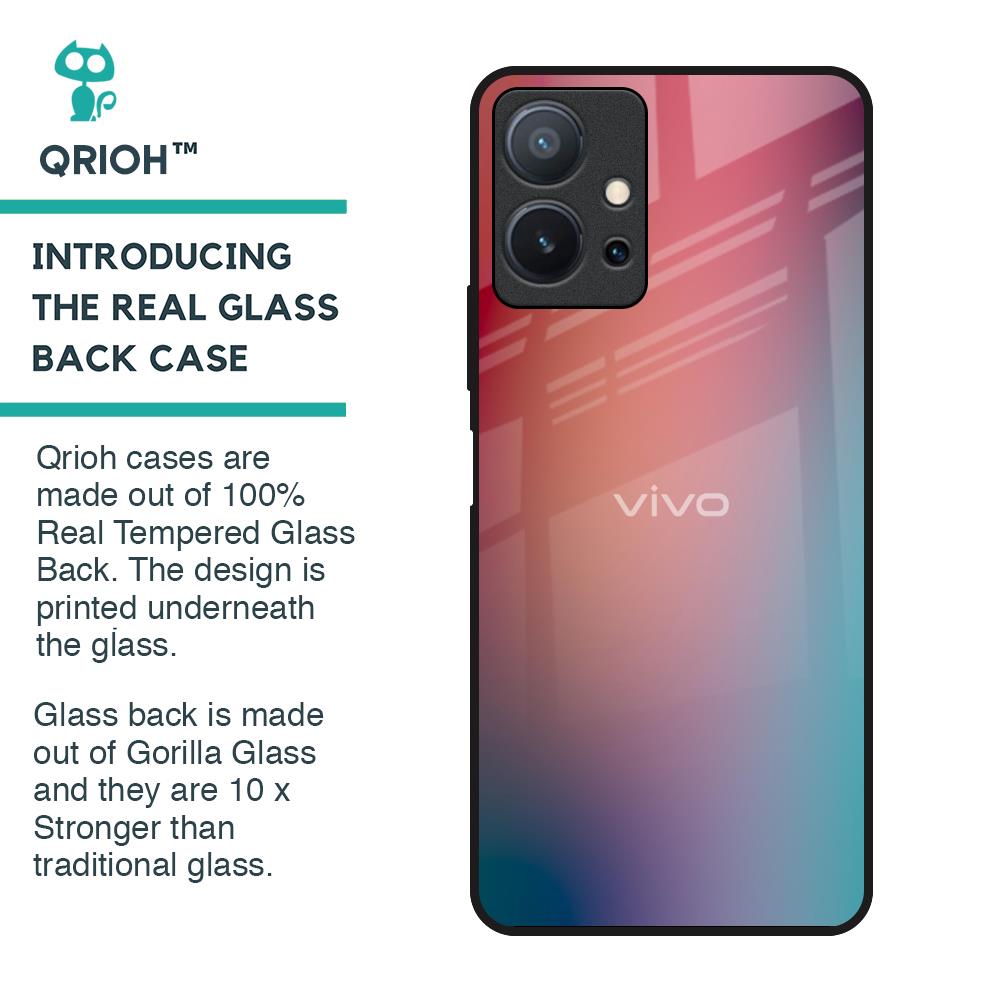 Dusty Multi Gradient Glass Case for Vivo T1 5G