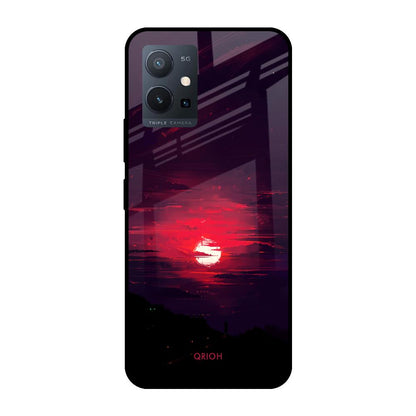 Morning Red Sky Vivo T1 5G Glass Cases & Covers Online