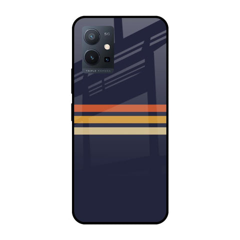 Tricolor Stripes Vivo T1 5G Glass Cases & Covers Online