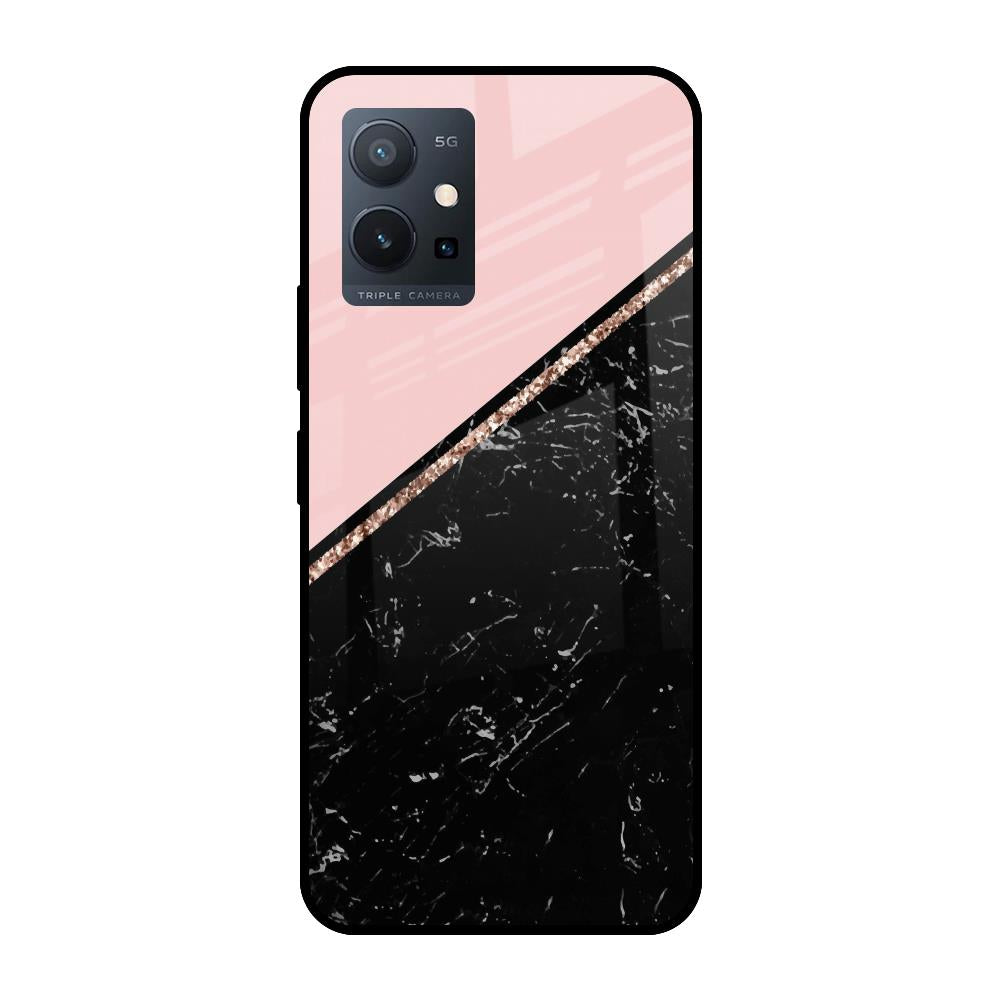 Marble Texture Pink Vivo T1 5G Glass Cases & Covers Online