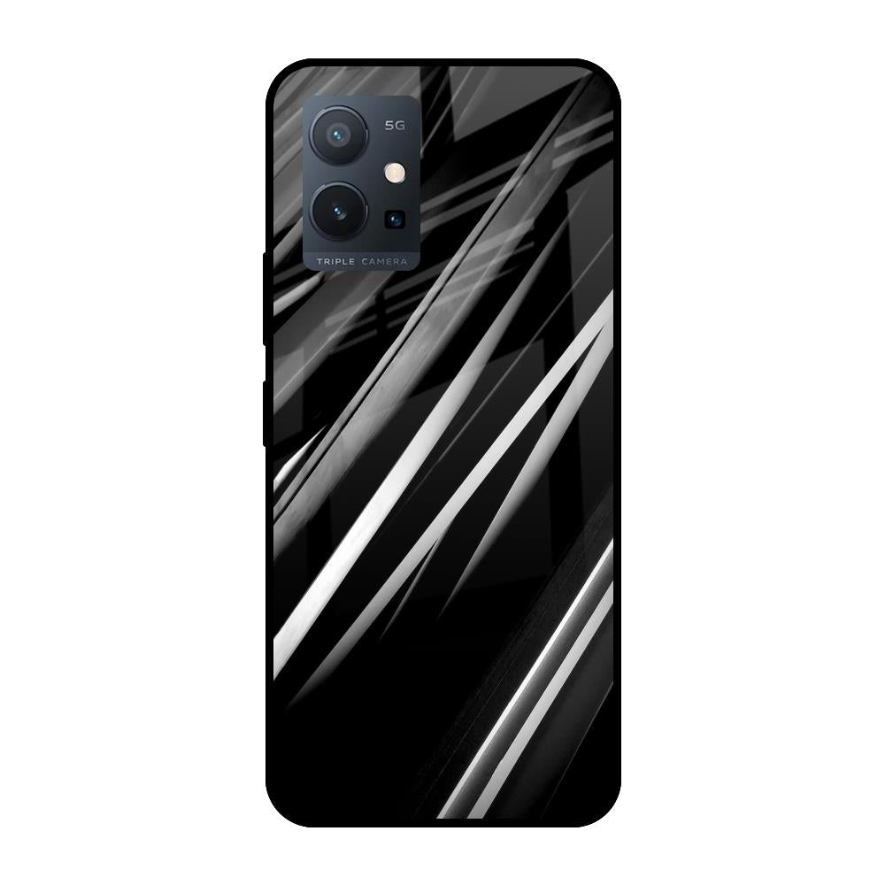 Black & Grey Gradient Vivo T1 5G Glass Cases & Covers Online