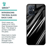 Black & Grey Gradient Glass Case For Vivo T1 5G