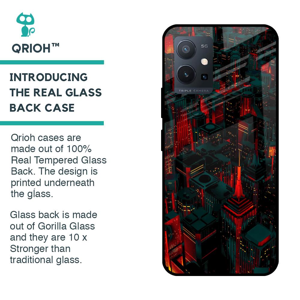 City Light Glass Case For Vivo T1 5G