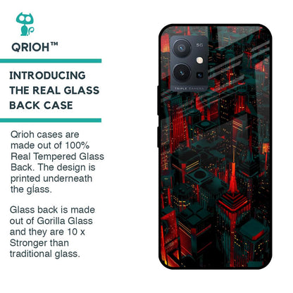 City Light Glass Case For Vivo T1 5G