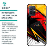 Race Jersey Pattern Glass Case For Vivo T1 5G