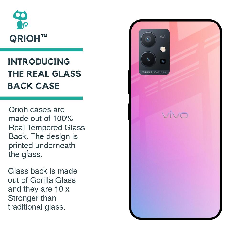 Dusky Iris Glass case for Vivo T1 5G