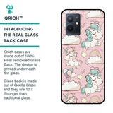 Balloon Unicorn Glass case for Vivo T1 5G