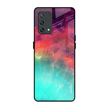 Colorful Aura Oppo F19s Glass Back Cover Online