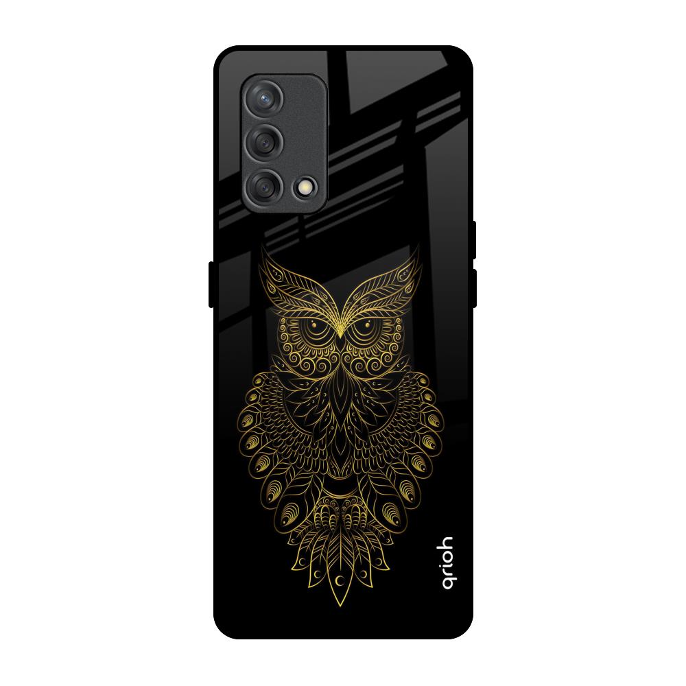 Golden Owl Oppo F19s Glass Back Cover Online