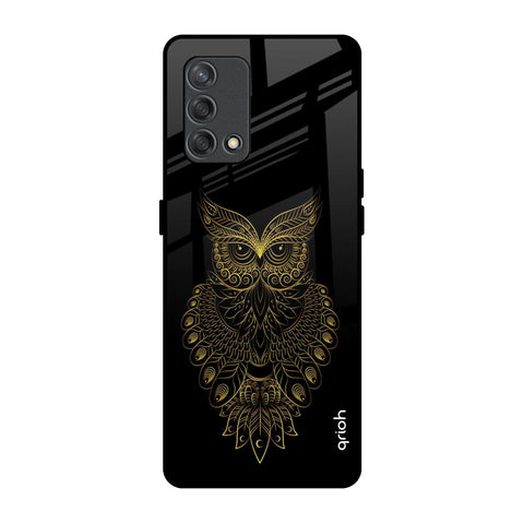 Golden Owl Oppo F19s Glass Back Cover Online