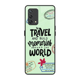 Travel Stamps Oppo F19s Glass Back Cover Online