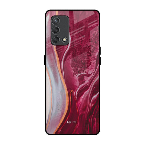 Crimson Ruby Oppo F19s Glass Back Cover Online