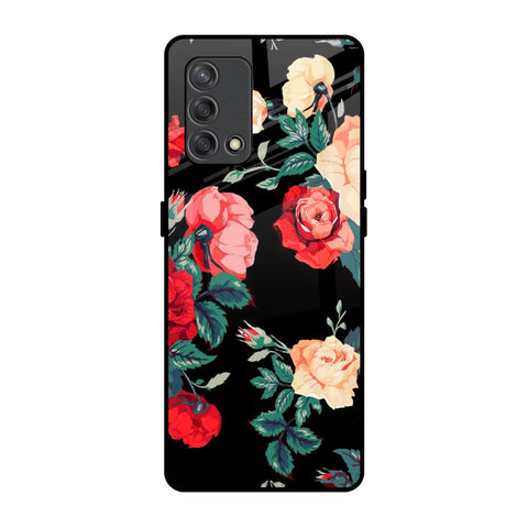 Floral Bunch Oppo F19s Glass Back Cover Online