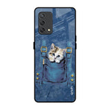 Kitty In Pocket Oppo F19s Glass Back Cover Online