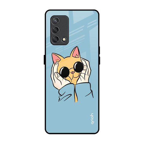 Adorable Cute Kitty Oppo F19s Glass Back Cover Online