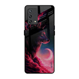 Moon Wolf Oppo F19s Glass Back Cover Online