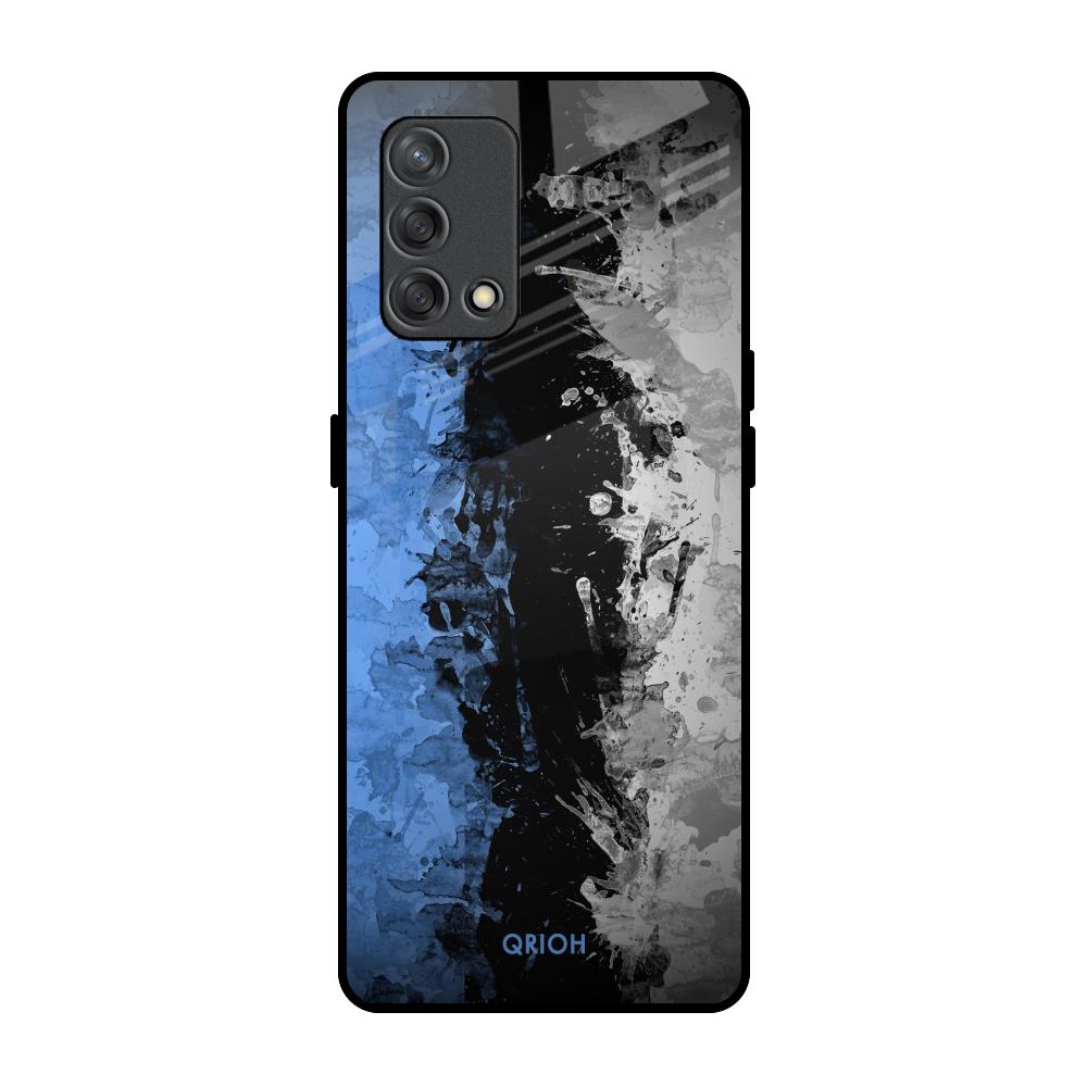 Dark Grunge Oppo F19s Glass Back Cover Online