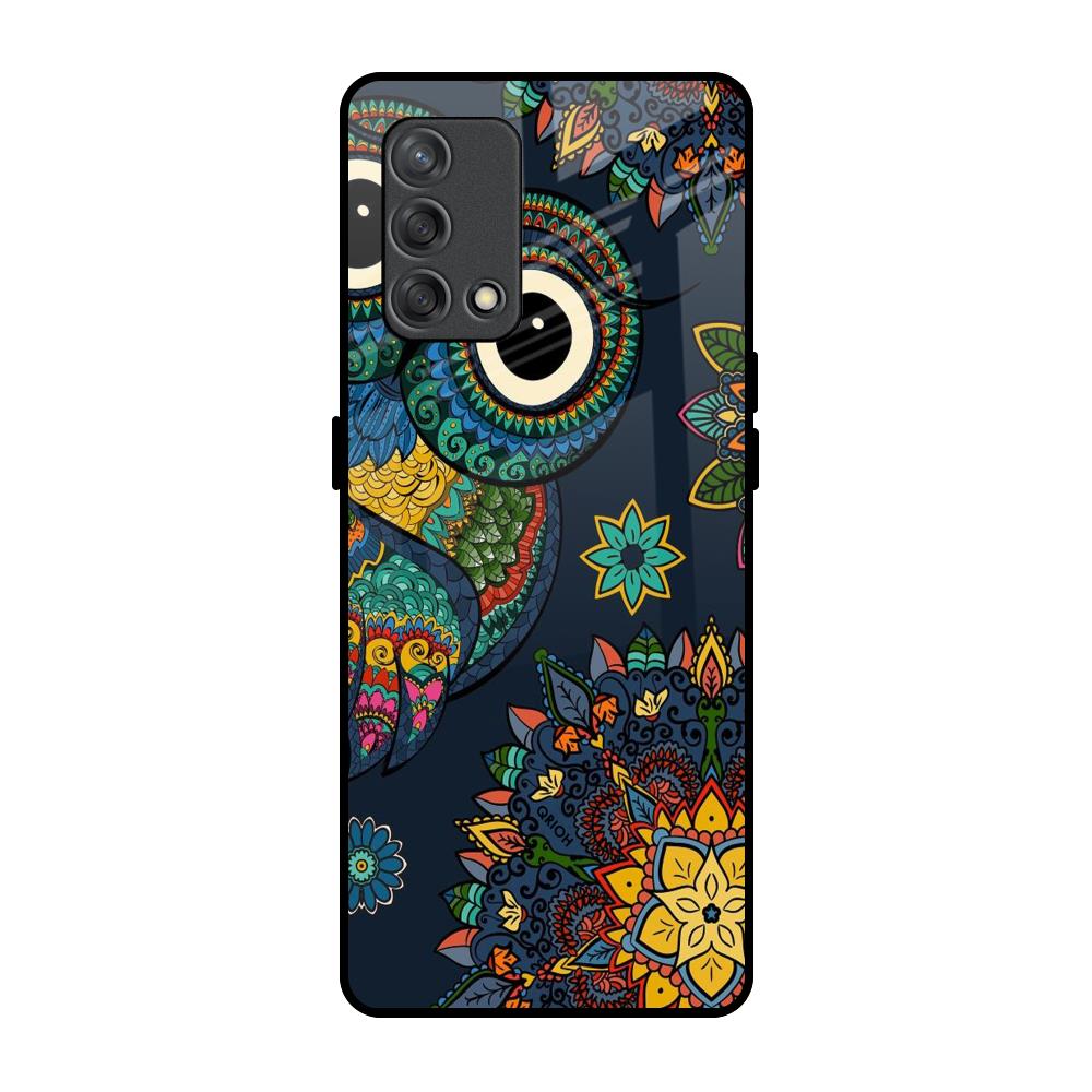 Owl Art Oppo F19s Glass Back Cover Online